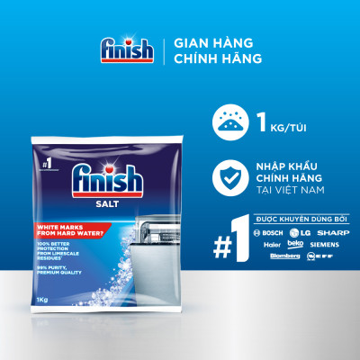 Muối Rửa Chén Bát Finish Salt - Bịch 1KG