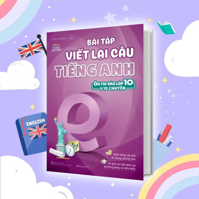 Sách - Bài Tập Tiếng Anh Ôn Thi Vào Lớp 10 Và 10 Chuyên - Combo 4 Cuốn - Megabook