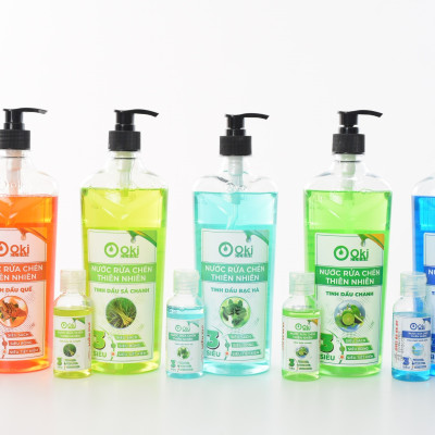 Nước rửa chén OKI Clean Thiên nhiên Tinh dầu Chanh 720g