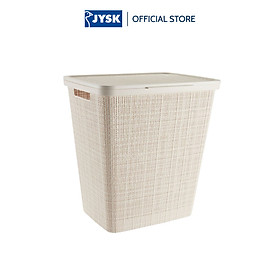 Giỏ đựng đồ giặt | JYSK Jute | nhựa PP | màu tự nhiên | R42xD34xC60cm/58L
