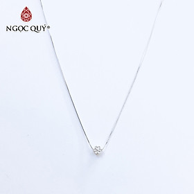 Dây chuyền bạc mặt hoa mai 6 cánh - Ngọc Quý Gemstones