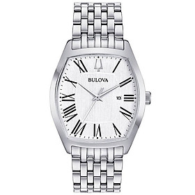 Đồng Hồ Nam Bulova Dây Thép Không Gỉ 96M145 - Mặt Trắng