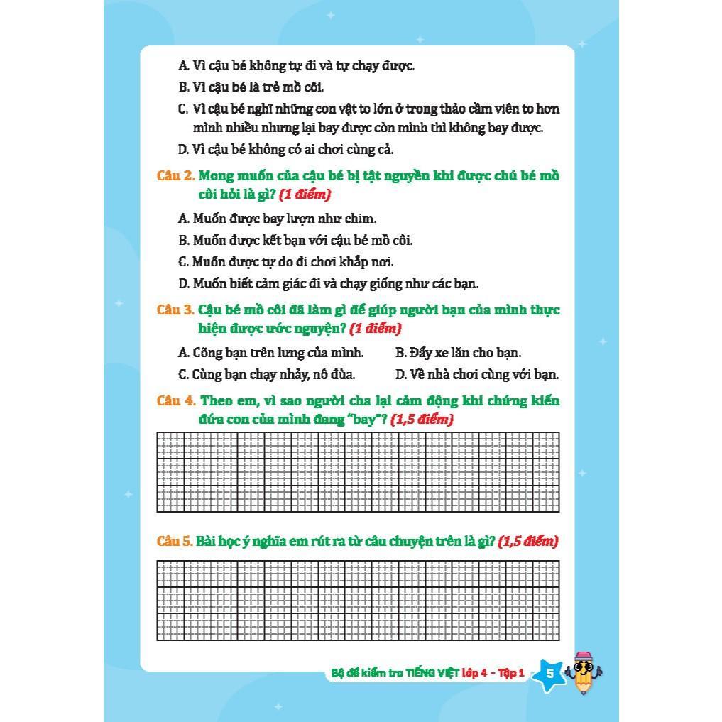Sách - Bộ Đề Kiểm Tra Tiếng Việt Lớp 4 - Tập 1 - Kết Nối Tri Thức Với Cuộc Sống - Minh Thắng