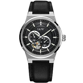 Đồng hồ nam chính hãng IW CARNIVAL IW680G-1 Kính sapphire ,chống xước ,Chống nước 50m ,Bảo hành 24 tháng,Máy cơ (Automatic),dây da cao cấp, thiết kế đơn giản dễ đeo