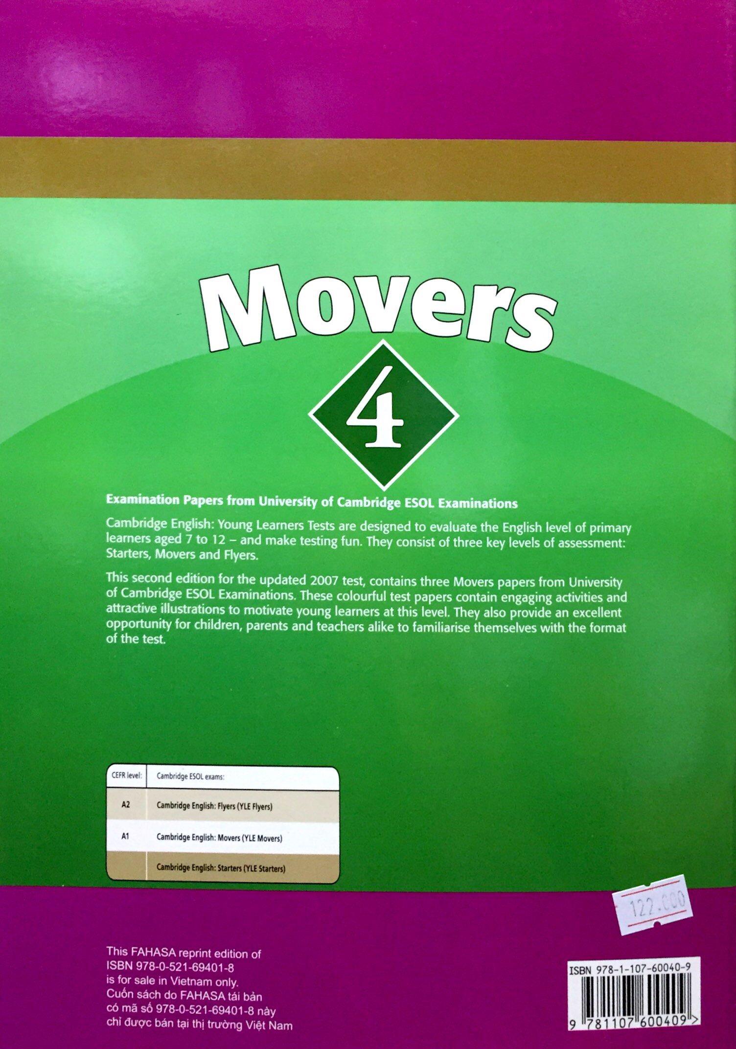 Cambridge Young Learner English Test Movers 4: Student Book