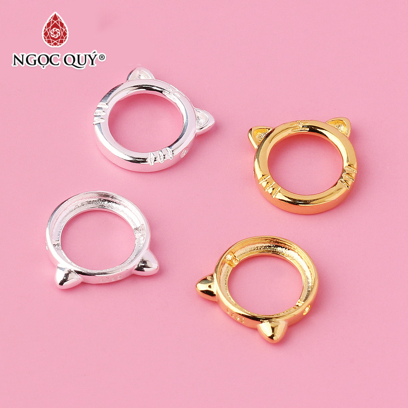 Charm bạc hình hổ - Ngọc Quý Gemstones
