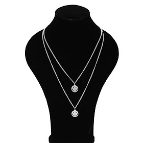 Dây chuyền vòng cổ 2 lớp titan cá tính unisex
