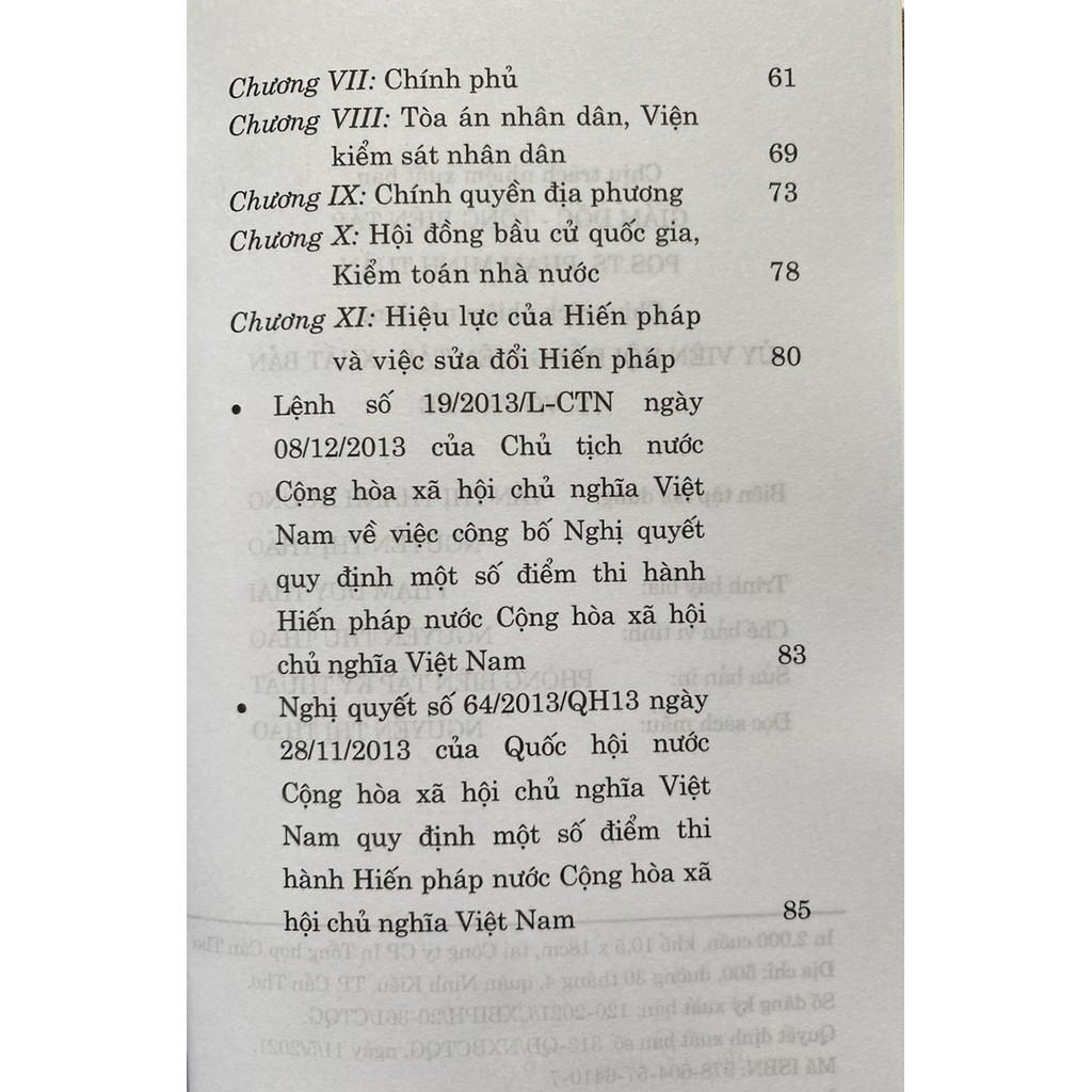 Sách - Hiến Pháp Nước Cộng Hòa Xã Hội Chủ Nghĩa Việt Nam - NXB Chính Trị Quốc Gia