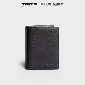 Ví nam da bò Trita ( Thời trang nam dáng đứng basic - Ví da RVN22 )
