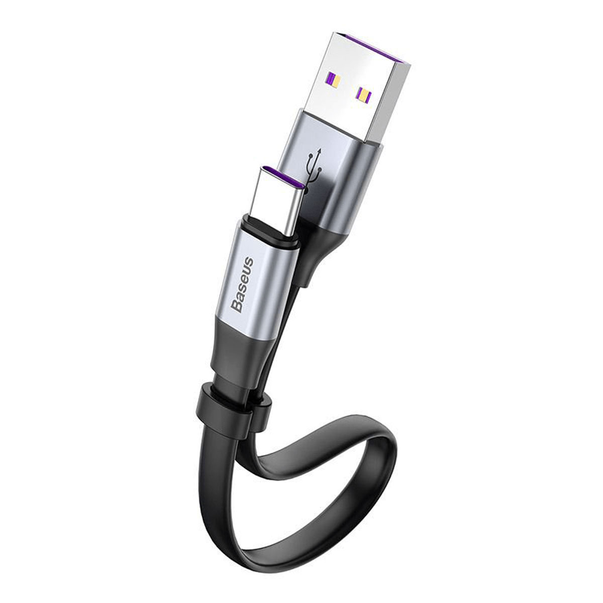 Cáp sạc và truyền dữ liệu USB chân Type-C chính hãng Baseus dài 23cm