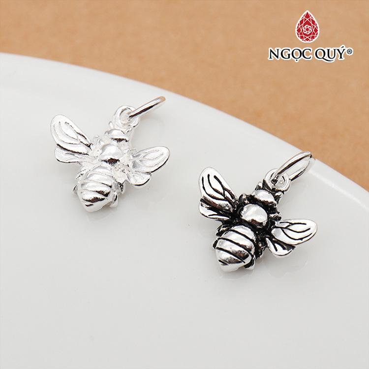 Charm bạc treo hình con ong - Ngọc Quý Gemstones