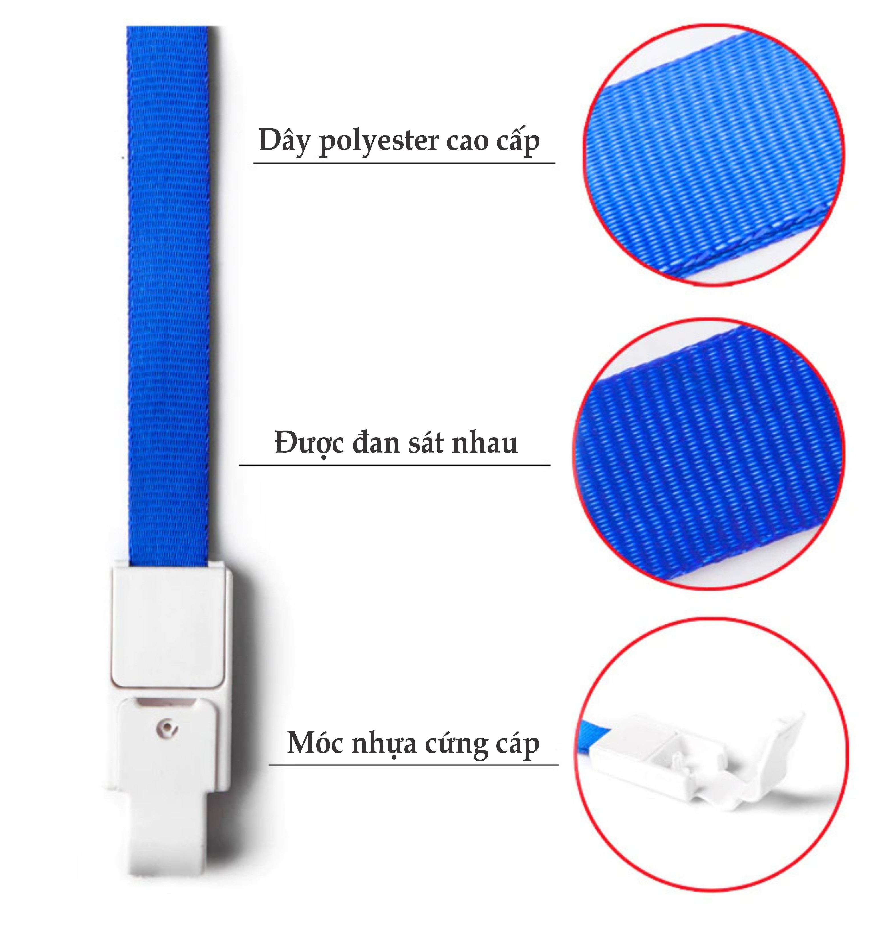 Dây đeo thẻ lụa 6722 1.5cm (12) - Bịch