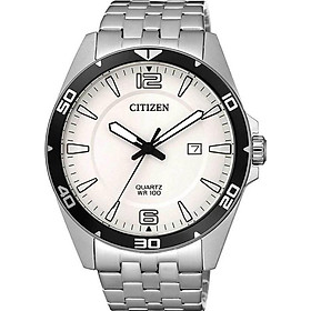 Đồng Hồ Nam Citizen Dây Thép Không Gỉ BI5051-51A - Mặt Trắng