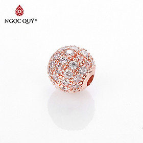 Charm hợp kim đính đá size 5mm - Ngọc Quý Gemstones