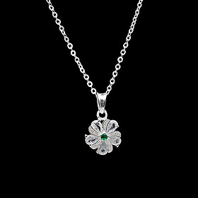 Dây Và Mặt Dây Chuyền Nữ Bạc Hiểu Minh DMD425S - Bông Hoa Mai - Bảo Hành Vĩnh Viễn ( Hàng Chính Hãng )
