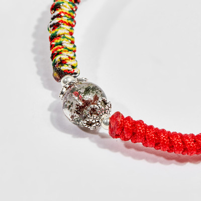 Vòng tay thắt dây đỏ đá thạch anh ưu linh - Ngọc Quý Gemstones