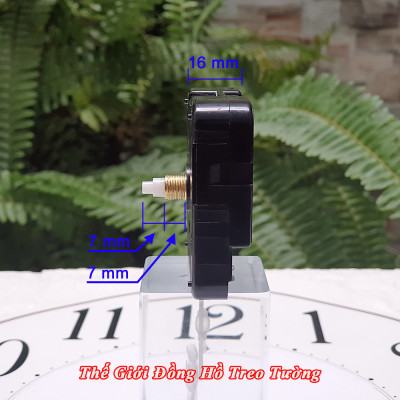 Đồng Hồ Treo Tường KIM TRÔI DẠ QUANG EASTAR – Số Nổi 3D – Viền Vàng Champagne – Tặng Pin Maxell