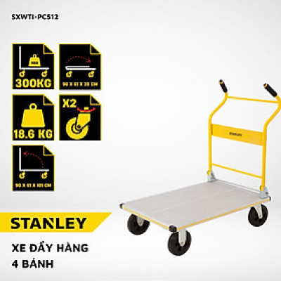 Xe Đẩy Tay 4 Bánh Cao Cấp Có Thể Gấp Gọn Stanley PC512