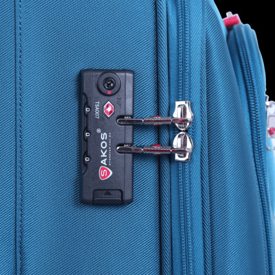 Vali Kéo Vải Du Lịch Size XS Xách Tay 18 inch SAKOS WINNER 4.5 Xanh Biển - Hàng Chính Hãng