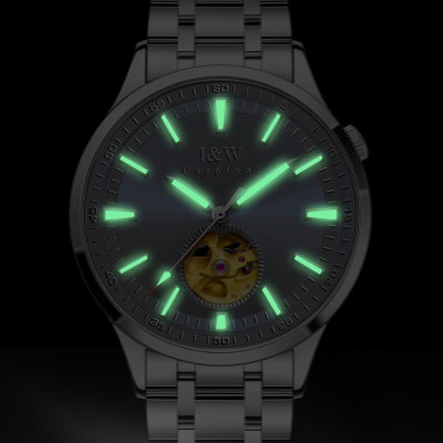 Đồng Hồ Nam I&W CARNIVAL 590G Chính Hãng Full Box Chống Nước Kính Chống Xước Dây Thép Cao Cấp BH 24T (Máy Cơ Tự Động)