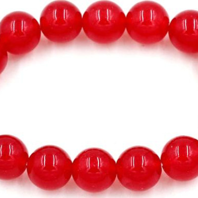 Chuỗi tay thạch anh đỏ - 12 ly 16 hạt - hợp với mệnh Thổ và mệnh Hỏa