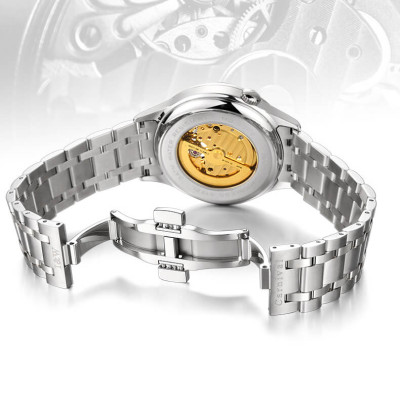 Đồng Hồ Nam I&W CARNIVAL 590G Chính Hãng Full Box Chống Nước Kính Chống Xước Dây Thép Cao Cấp BH 24T (Máy Cơ Tự Động)