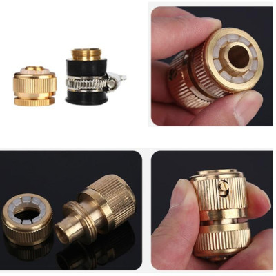 Bộ dây vòi xịt nước rửa xe, tưới cây . tăng áp 3 lần, loại 20m 206701-2 đầu đồng,cút đồng+ tặng đai