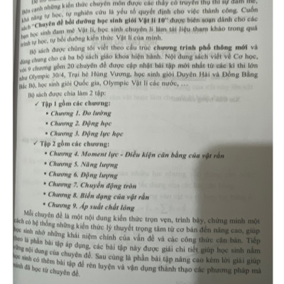 Sách - chuyên đề bồi dưỡng học sinh giỏi vật lí 10 - tập 2