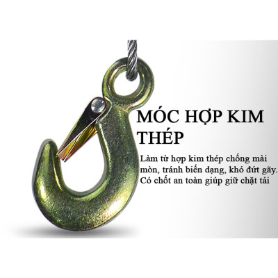Tời Quay Tay ABG 600LBS 272Kg - Tời Xoay Cầm Tay Chuyên Dụng Dùng Để Nâng Hạ Hàng Hóa , Máy Móc - Hàng Chính Hãng