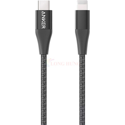 Cáp USB Type-C to iP Anker MFI PowerLine+ II 0.9m A8652/1.8m A8653 - Hàng chính hãng