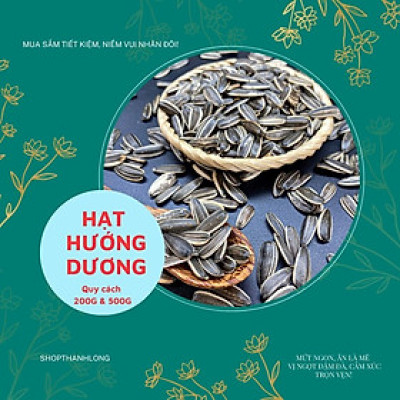 HẠT HƯỚNG DƯƠNG RANG MUỐI NGUYÊN VỊ THÀNH LONG 500G