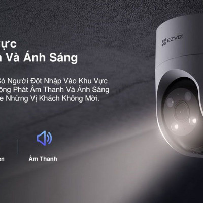 Camera Wi-fi EZVIZ H8C 2MP Ngoài Trời, Quay Quét 360 Độ, Đàm Thoại 2 Chiều, Ghi Hình Màu Ban Đêm- Hàng Chính Hãng