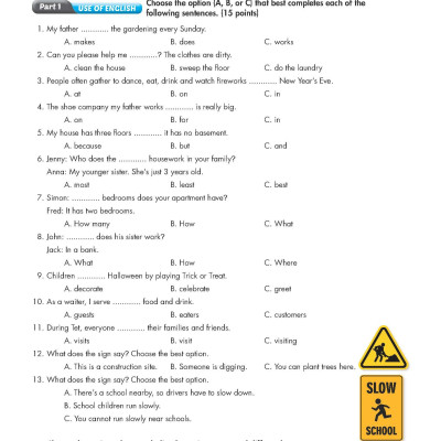 Practice Test Grade 6