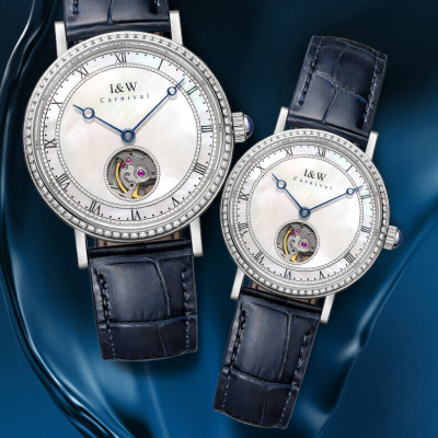 Đồng hồ nam chính hãng IW CARNIVAL IW626G-1 Kính sapphire ,chống xước ,Chống nước 30m ,Bảo hành 24 tháng,Máy cơ (Automatic),dây da cao cấp, thiết kế đơn giản dễ đeo