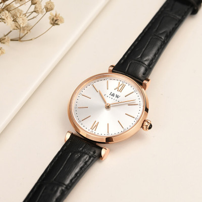 Đồng Hồ Nữ I&W Carnival 562L Chính Hãng BH 24T Chịu Nước 30m Kính Chống Xước Dây Da Cao Cấp ( Máy Quartz)