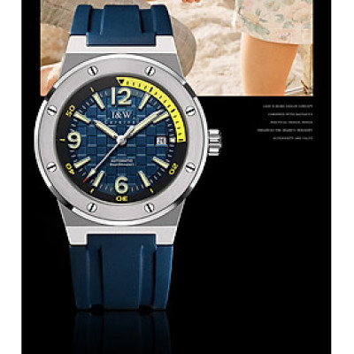 Đồng Hồ Nam I&W CARNIVAL 618G1 Chính Hãng Full Box Chống Nước Kính Chống Xước Dây Da Cao Cấp BH 24T (Máy Cơ Tự Động)