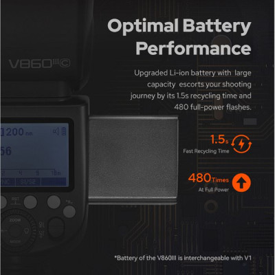 Đèn Flash Godox V860III cho máy ảnh Sony Hàng Chính Hãng