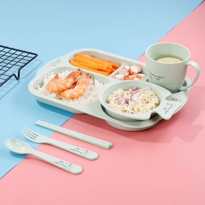 Bộ khay ăn dặm 6 món cho bé Beautiful life - Giao màu ngẫu nhiên