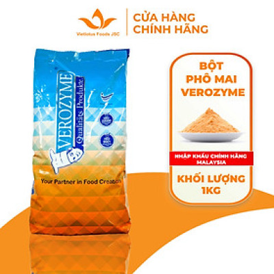 Bột Phô mai lắc Verozyme Malaysia - Cheese Taste Blaster 1kg (Khoai lắc phô mai, bắp phô mai, da heo phô mai, ...)