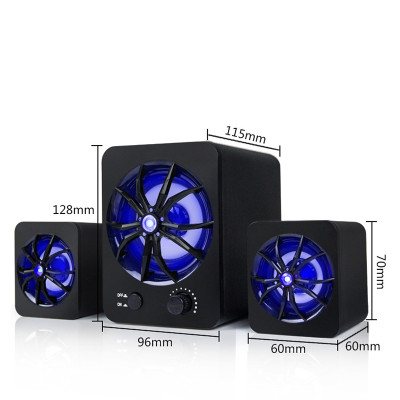 Hàng Chính Hãng - Loa Máy Vi Tính SADA D-207, Hỗ Trợ Led, Bluetooth 5.0