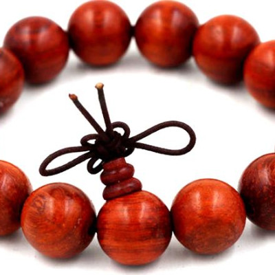 Vòng tay chuỗi hạt gỗ Tử Đàn 15 ly (225mm)