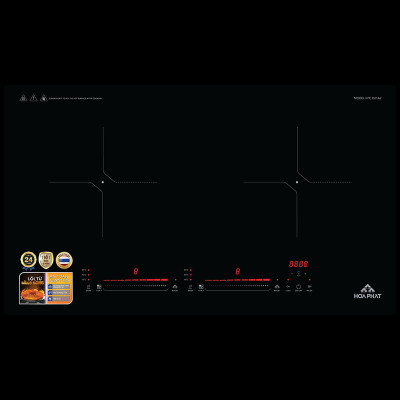 Tặng bộ 3 nồi Naruko khi mua Bếp Điện Từ Đôi FUNIKI - HPC D21A2 - Hàng chính hãng
