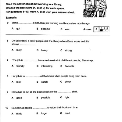 Key English Test 5 with Answers Reprint Edition - Cambridge