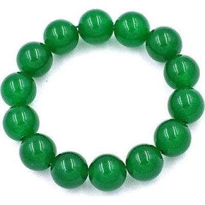 Vòng tay chuỗi hạt Thạch Anh Xanh Lá 14 ly 14 hạt - hợp mệnh Hỏa, mệnh Mộc