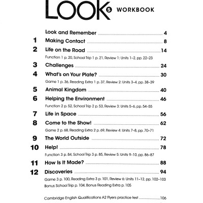 Look 5: Workbook With Online Practice