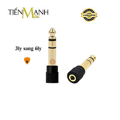 Đầu Jack Chuyển đổi âm thanh Dr.Mic từ cổng 3ly sang 6ly 3 ly 6ly, 3li 6li, 3 li 6 li Giắc, Rắc, Rack Hàng Chính Hãng - Kèm Móng Gẩy DreamMaker