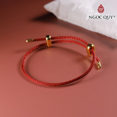 Vòng tay dây thép lu thống đá cẩm thạch lam ngọc type A khắc kim tiền 10x17mm mệnh thủy, mộc - Ngoc Quý Gemstones