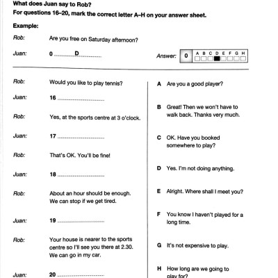 Key English Test 5 with Answers Reprint Edition - Cambridge
