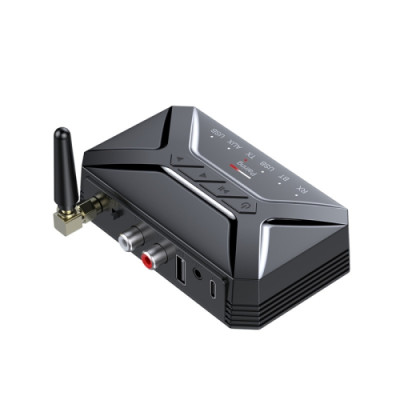 Hàng Chính Hãng - Bộ Thu Phát Âm Thanh T-R22-JA Bluetooth 5.0 Phạm Vi Kết Nối 15m Chế Độ Chuyển Đổi Linh Hoạt RX TX Tương Thích Rộng Rãi RCA, AUX, USB Điện Thoại Máy Tính Bảng TV PC Đầu Đĩa Chip Âm Thanh Cao Cấp Hỗ Trợ Đàm Thoại Rảnh Tay - ROGTZ