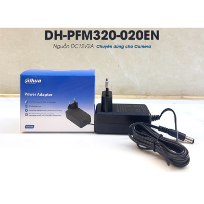 Nguồn Camera Dahua 12V-2A (DH-PFM320-020EN) Nguồn DC12V2A chuyên dụng camera - Hàng chính hãng